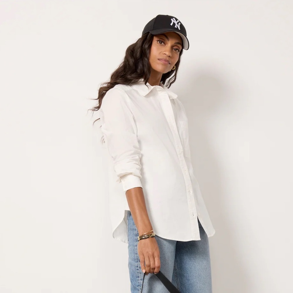 Evereve Amelia White Button Down Shirt